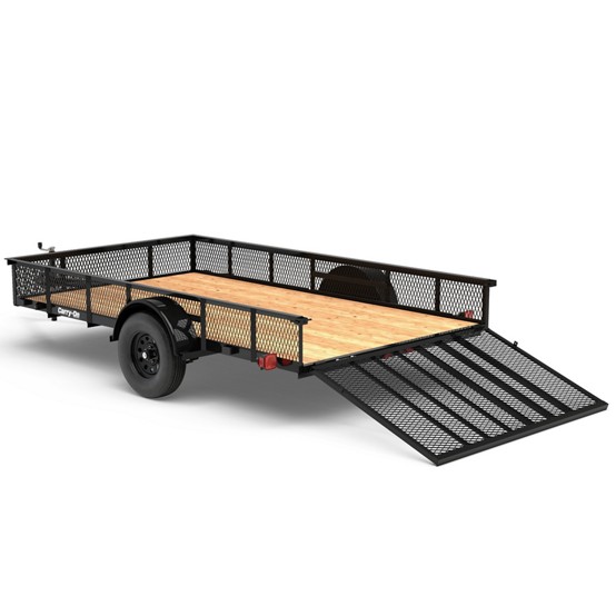 Carry-On Trailer 7 ft. x 12 ft. Mesh High Side Utility Trailer, 2,040 lb. Max Capacity - Image 4