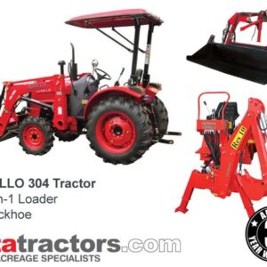 APOLLO 30HP TRACTOR + 4 IN 1 LOADER + BACKHOE