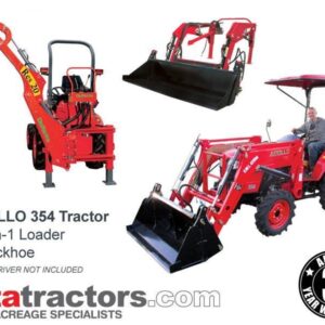 APOLLO 35HP TRACTOR + 4 IN 1 LOADER + BACKHOE