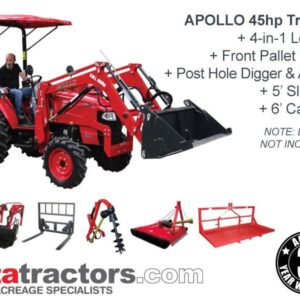 APOLLO 45HP TRACTOR - FENCING & MOWING PACKAGE
