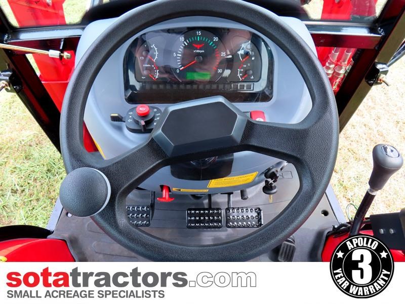 APOLLO 60HP AC CAB TRACTOR + 4 IN 1 LOADER + BACKHOE - Image 11