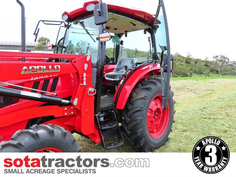 APOLLO 60HP AC CAB TRACTOR + 4 IN 1 LOADER + BACKHOE - Image 8