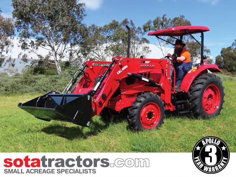 APOLLO 60HP TRACTOR + 4 IN 1 LOADER + BACKHOE - Image 4