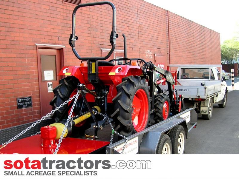 KUBOTA L2402DT TRACTOR + 4 IN 1 LOADER + BACKHOE - Image 19