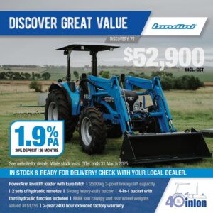 TANNERTRACK - Landini Discovery 75 With Front End Loader