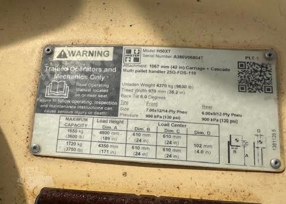 2019 HYSTER H50XT - Image 4