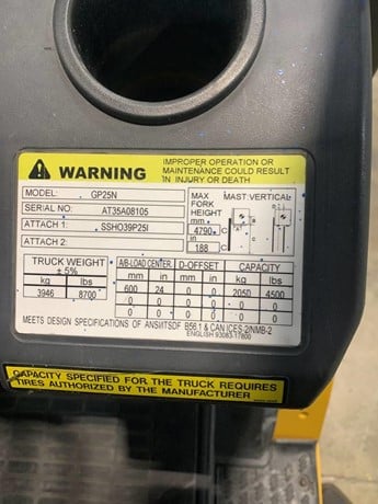 2019 CATERPILLAR GP25N5 - Image 5