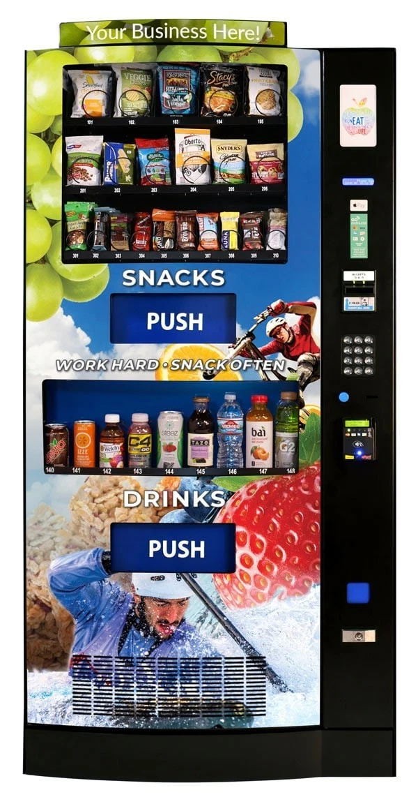 NEW HY-2200 Snack & Drink Combo Vending Machine