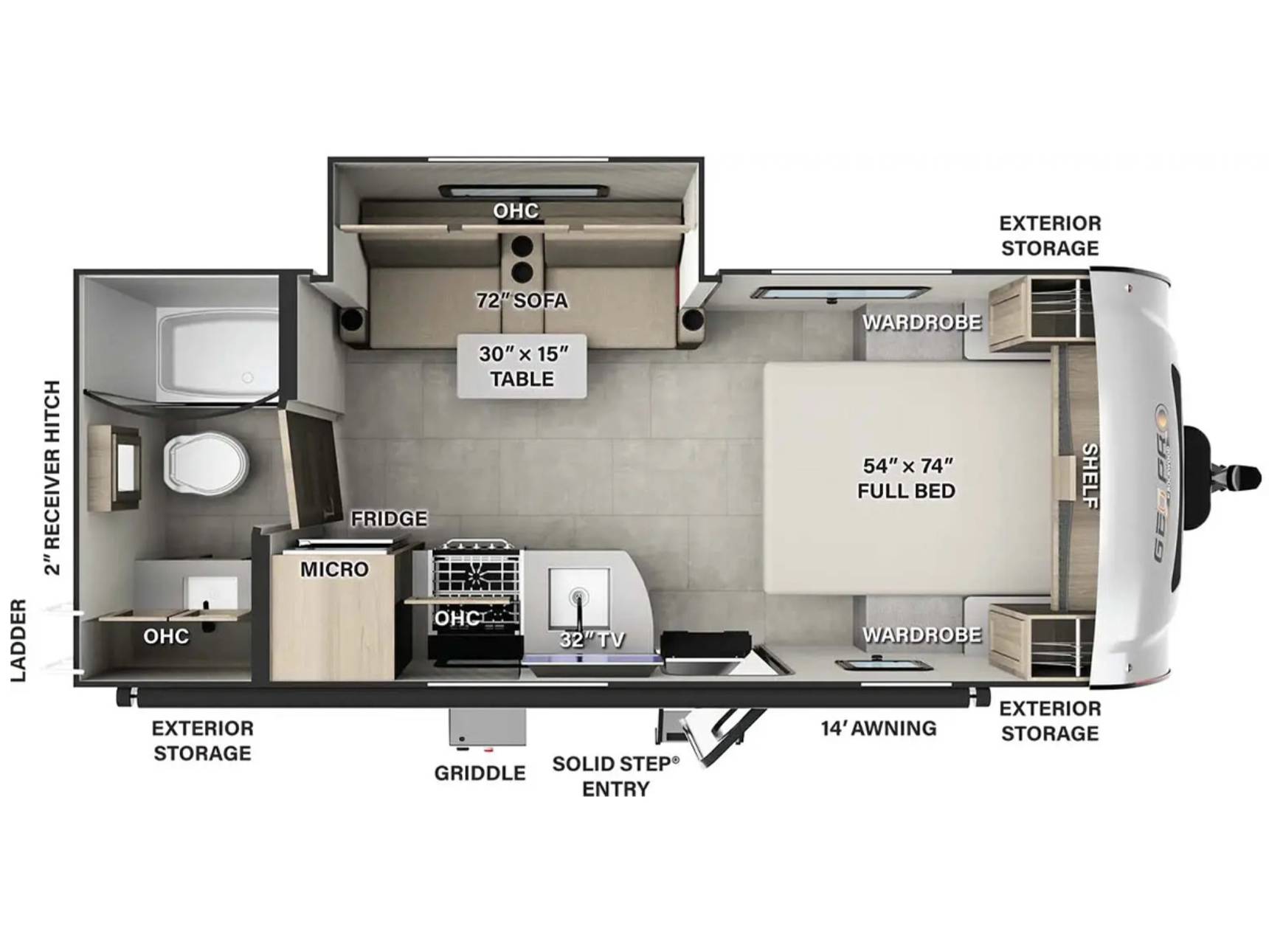2025 Forest River Rockwood Geo-Pro 20FBS - Image 18